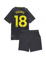 Everton Ashley Young #18 Bortedraktsett Barn 2024-25 Korte ermer (+ bukser)